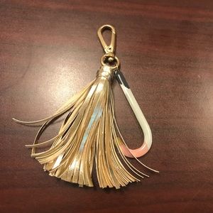 Madewell Gold Tassel Keychain